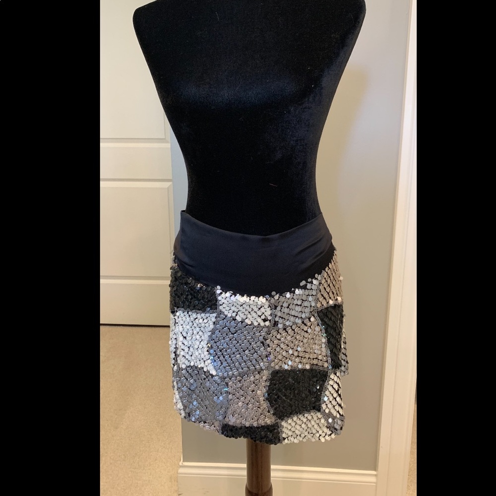 Sequin Mini Skirt